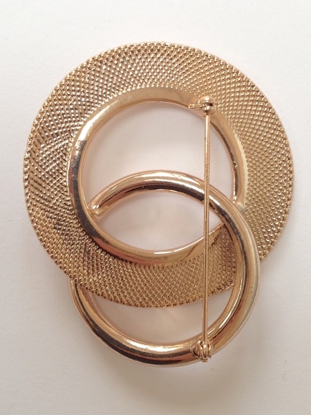 1980s Costume Jewelelry brooch back