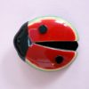 Lea Stein Ladybird Brooch in red and black acrylic