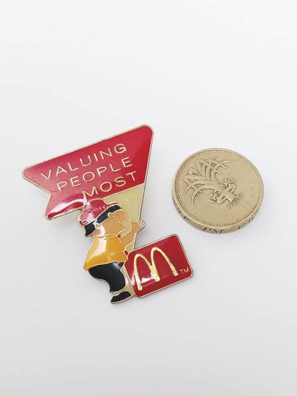 McDonalds Pin Valuing People Most scale