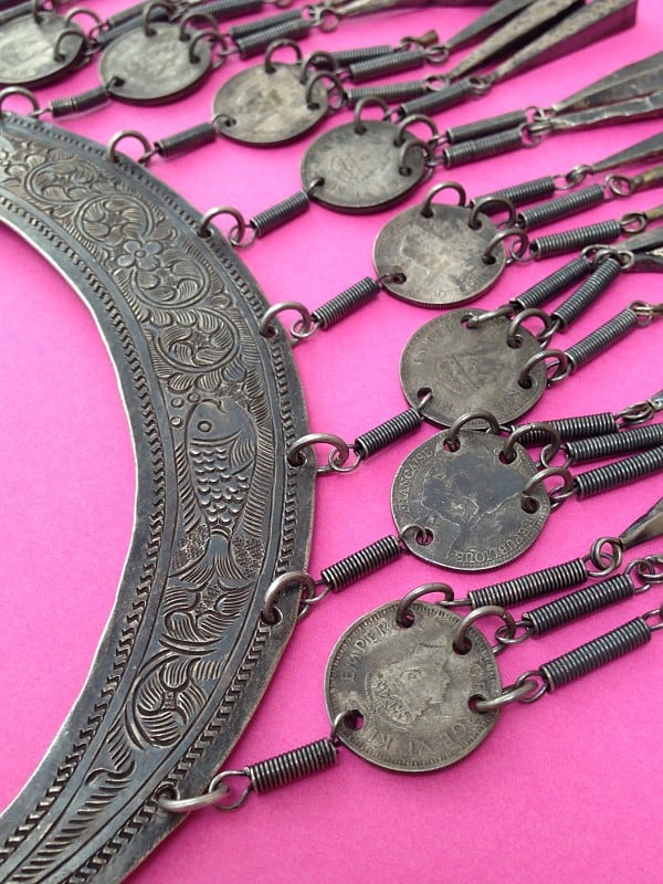 Handcrafted Vintage Bohemian Necklace detail St Cyr Vintage Camden Market