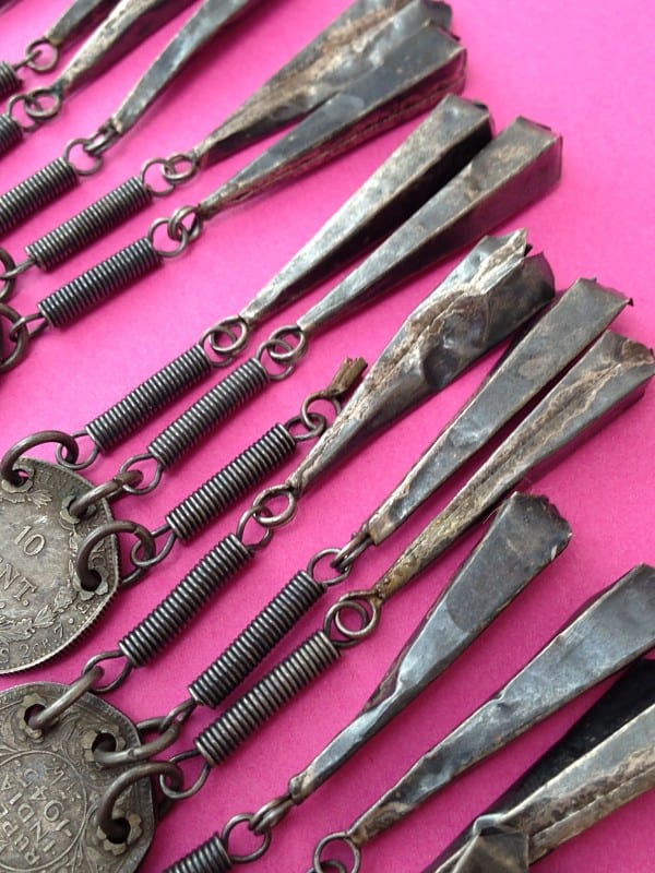 Handcrafted Vintage Bohemian Necklace missing drop