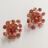 Pierced Vintage Earrings Orange Card