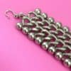 Silver Metal Vintage Bracelet detail