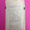 Butterick 1960s Teen Princess Dress Pattern 2611 back