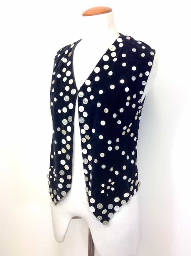 Pearly Queen Waistcoat Mother of Pearl Buttons