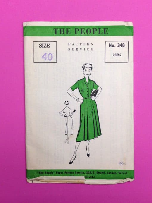 The People 1950s Dress Pattern no.348