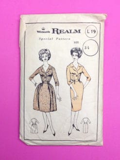 Woman's Realm 1950s Dress Pattern L19