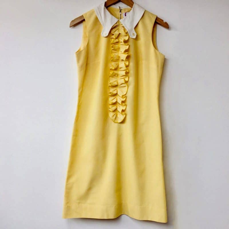 Photo of SCV 60s yellow dress with white collar