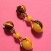 an image of a pair of 1960s Vintage Earrings in Orange