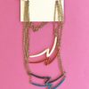 image shows a set of Enamel COROCRAFT Necklace Zig-Zag vintage jewellery