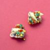 image of a pair of Fun 1950s Vintage Earrings Shells kitsch jewellery