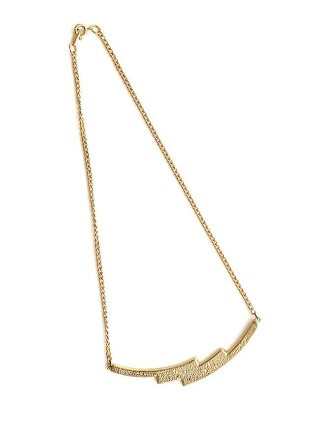 Vintage Corocraft necklace with geometric enamel detail - choice of colour - Image 5