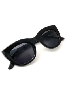 image of a pair of Uma Sunglasses Cat Eye Black Smoke