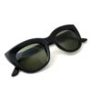 Uma Sunglasses Cat Eye Black Smoke Green