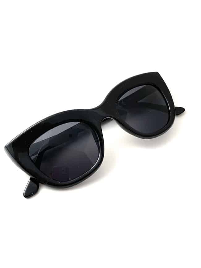 image of a pair of Uma Sunglasses Cat Eye Black Smoke