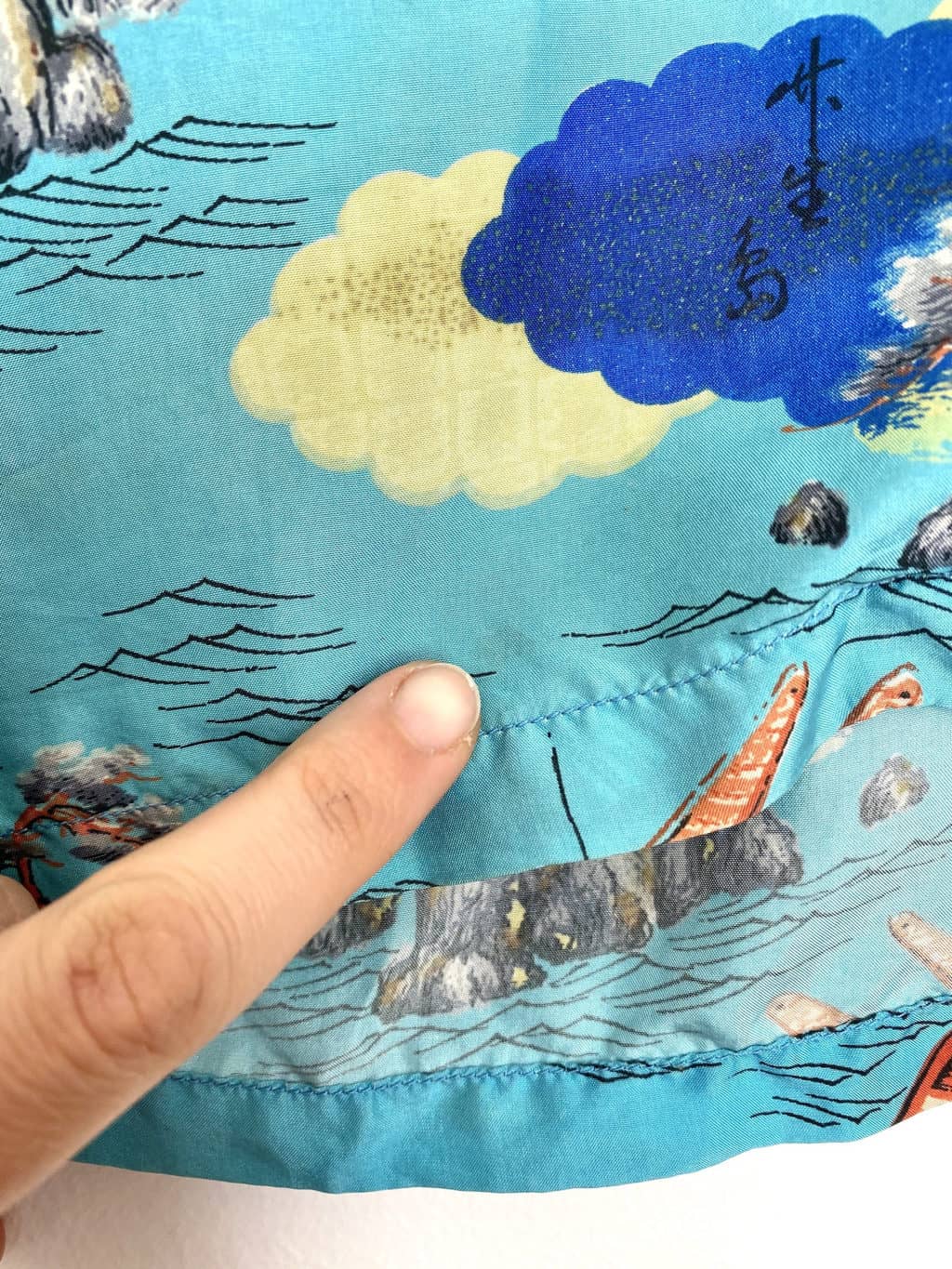 Rare Hookano 1950s vintage Hawaiian shirt, longboat print blue - S - Image 7