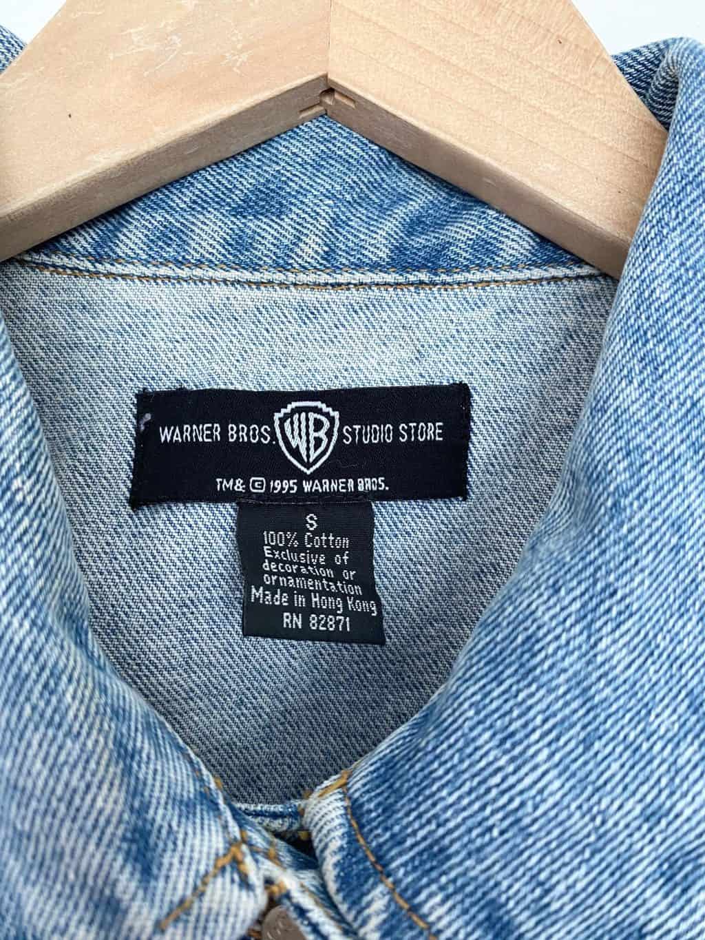 Looney Tunes denim sleeveless waistcoat by Warner Bros - Small - Image 5