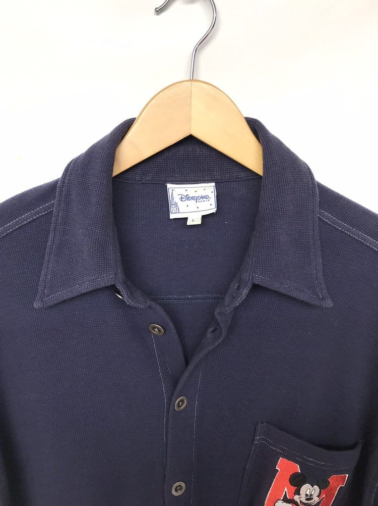 Disney Mickey Mouse vintage shirt in navy blue - 2XL - Image 2