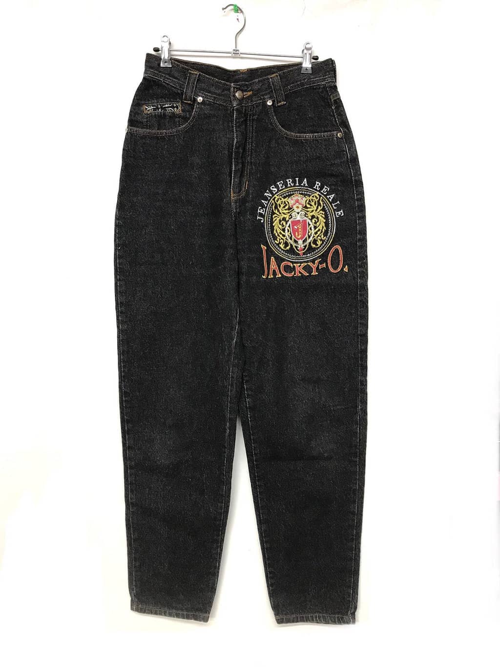 black vintage mom jeans