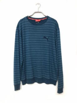PUMA Striped Pullover Sweatshirt tag