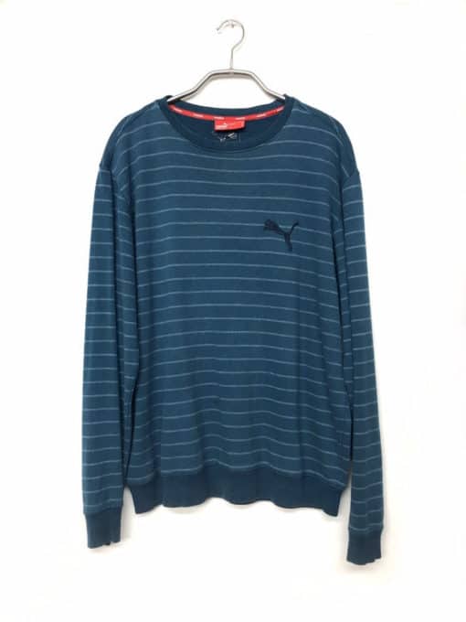 PUMA Striped Pullover Sweatshirt tag