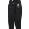 27x30 Vintage Jacky-O Embroidered Mom Jeans Black