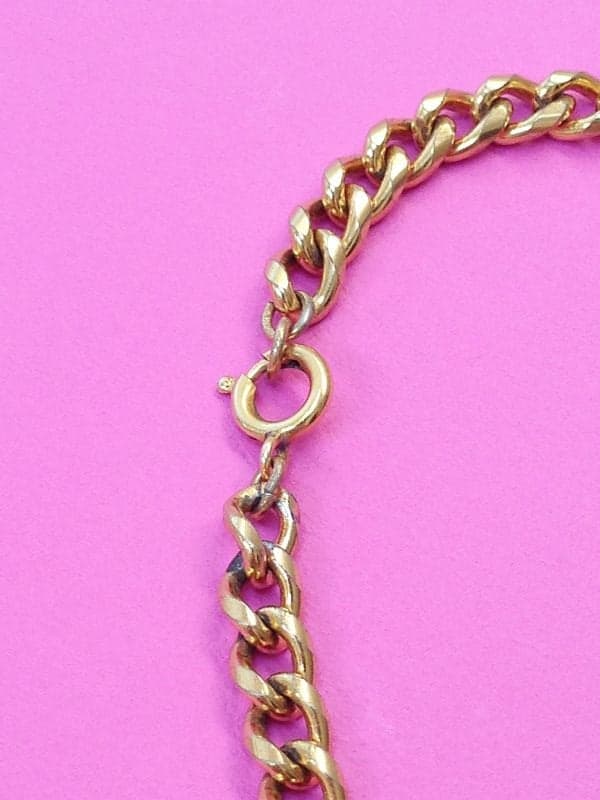 1980s vintage monet enamel bib necklace with cream enamel - Image 6