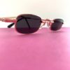 Rose Gold 90s Retro Rectangular Sunnies BAZ