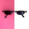 Gun Metal 90s Retro Rectangular Sunnies BAZ