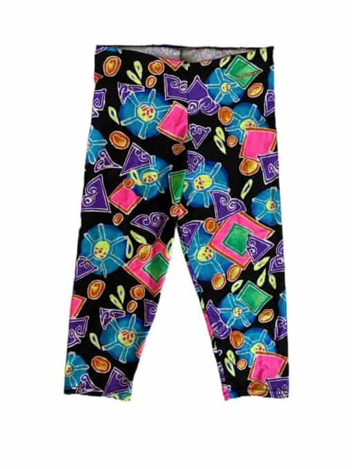 80s Bright Coloured Vintage Leggings by Sunflair