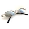 Silver 90s Retro Rectangular Sunnies BAZ