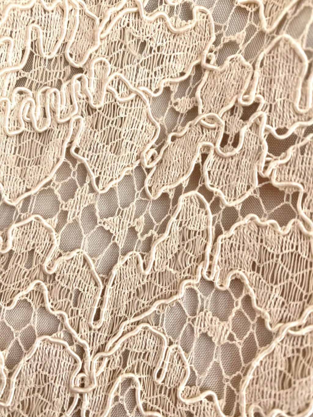 1970s vintage lace midi skirt, handmade - Small / W25.5 - Image 5