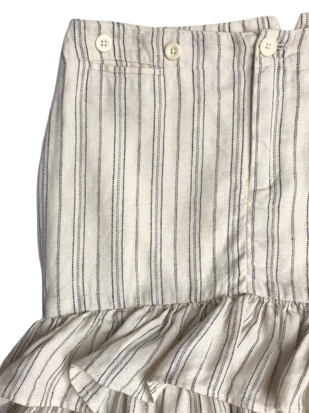 Ralph Lauren vintage skirt with white ruffle, low rise - Small - Image 4