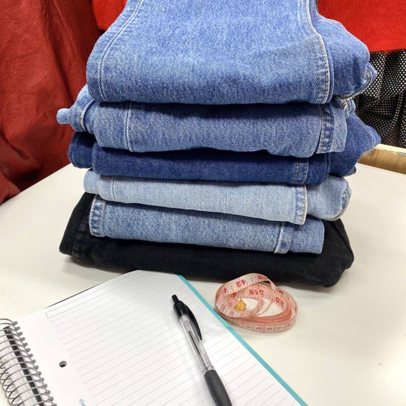 how to measure jeans