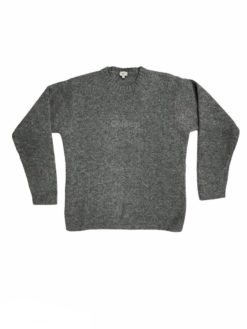 Calvin Klein lambswool knitted jumper in grey, CK logo - L