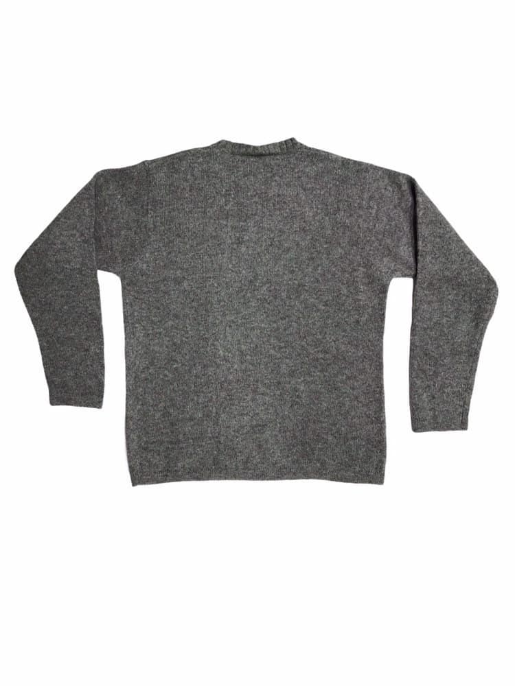 Calvin Klein Lambswool Knitted Jumper Grey CK Logo - L - St Cyr
