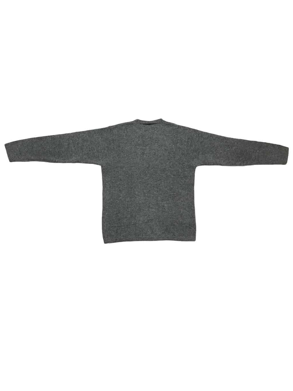 Calvin Klein Lambswool Knitted Jumper Grey CK Logo - L - St Cyr