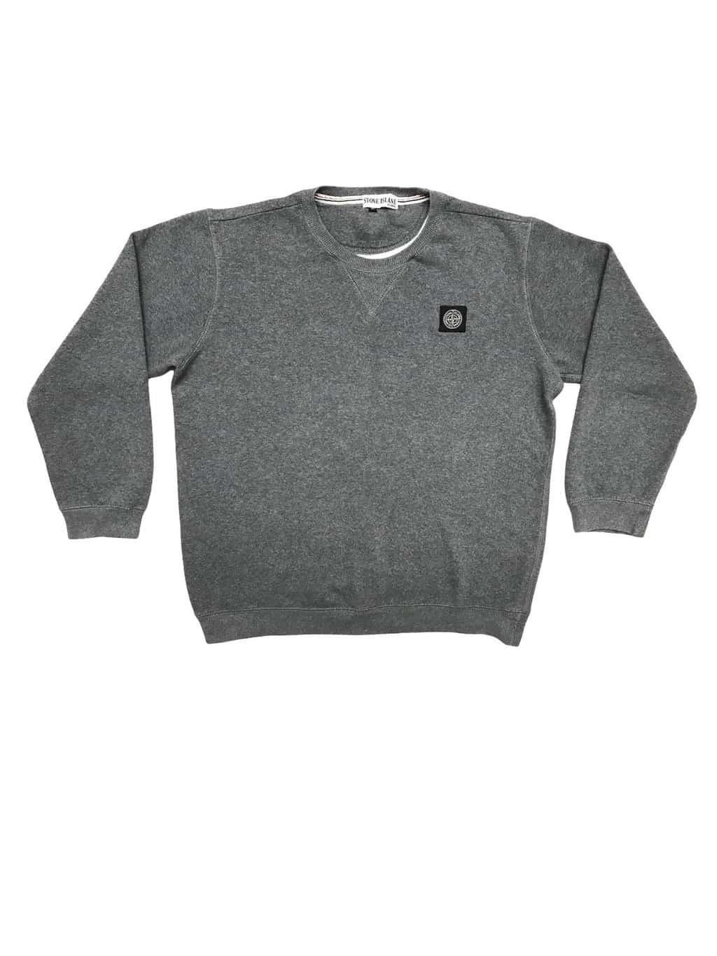 Stone Island Sweatshirt in Grey with Chest Logo - St Cyr Vintage