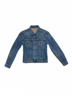 Vintage Levis Denim Jacket For Girls in Lovely Dark Blue 00s - M