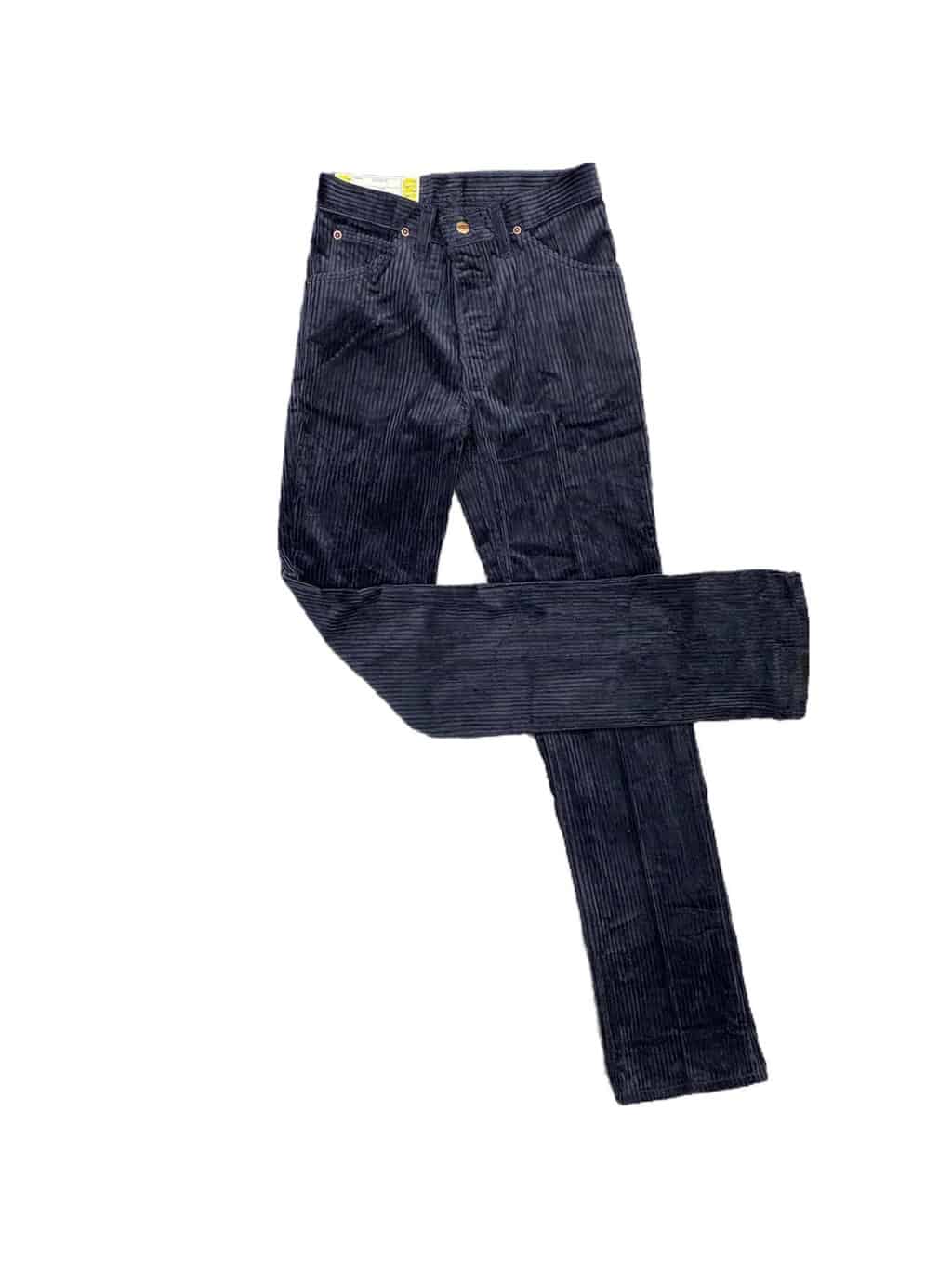 Vintage Wrangler navy blue corduroy high rise jeans circa 70s 80s,  deadstock W27 x L33.5 St Cyr Vintage