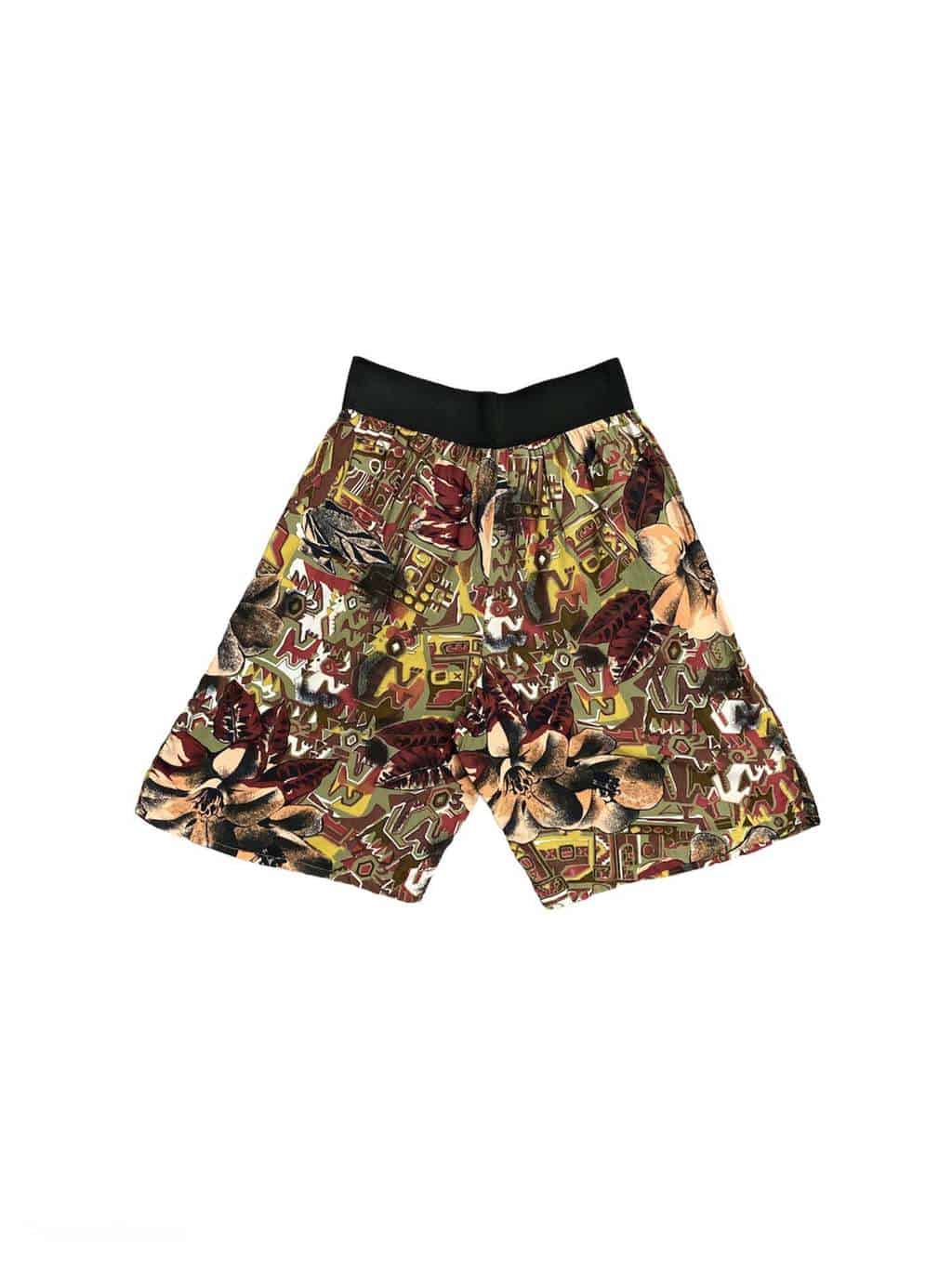 Vintage 90s Culottes Abstract Pattern Earth Tones - S / M - Image 2