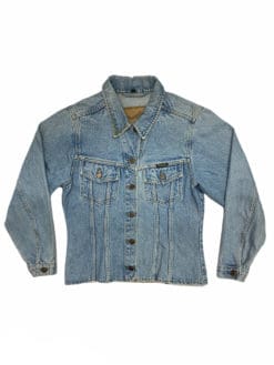 Vintage Denim Wrangler Jean Jacket Light Blue - Womens S/M