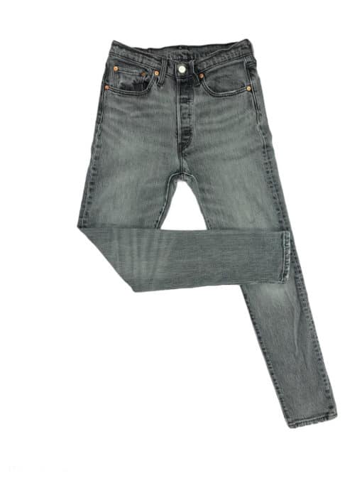 Vintage 1990s Levis 501 student fit jeans in fade-wash grey - W28 x L30