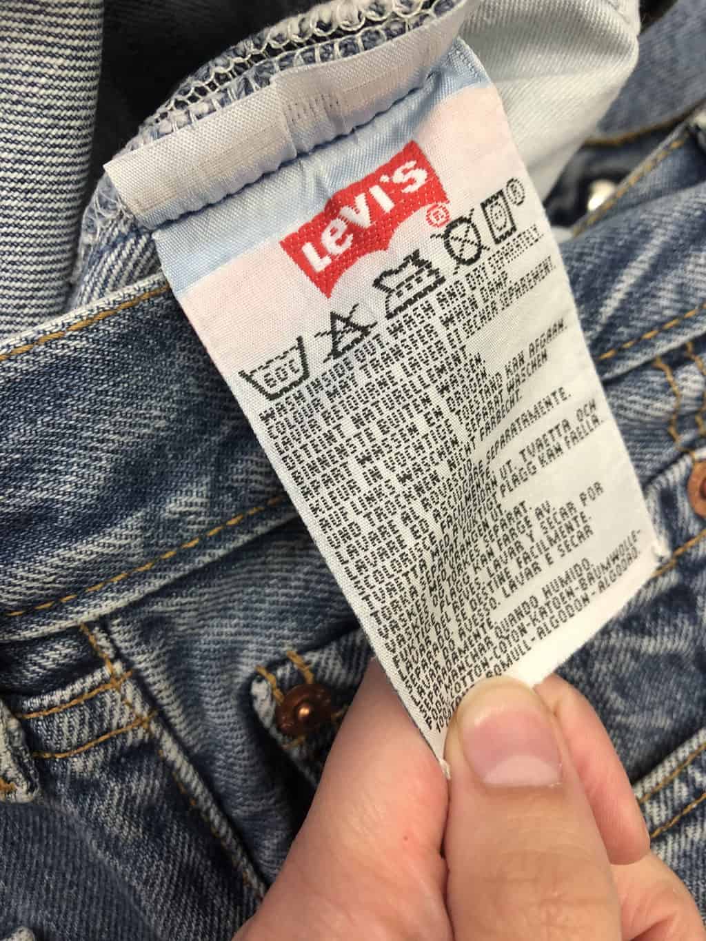 Vintage 90s stonewash Levis 501s in mid blue with frayed hem - W35 x   - St Cyr Vintage