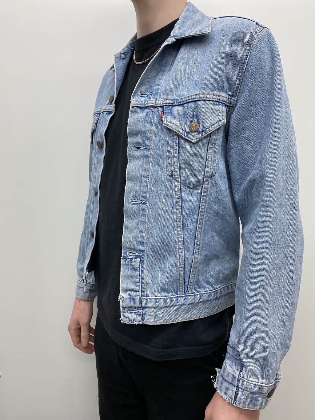 Faded Bleached Denim Levi's Jacket - St Cyr Vintage