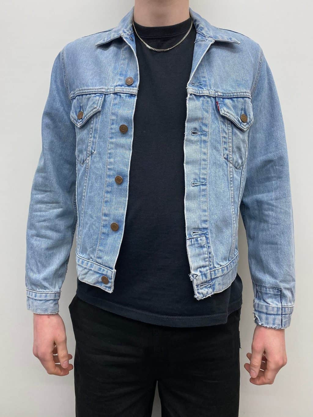 Faded Bleached Denim Levi's Jacket - St Cyr Vintage