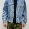 Vintage Light Wash Lee Mens Denim Trucker Jacket - Size Men's L