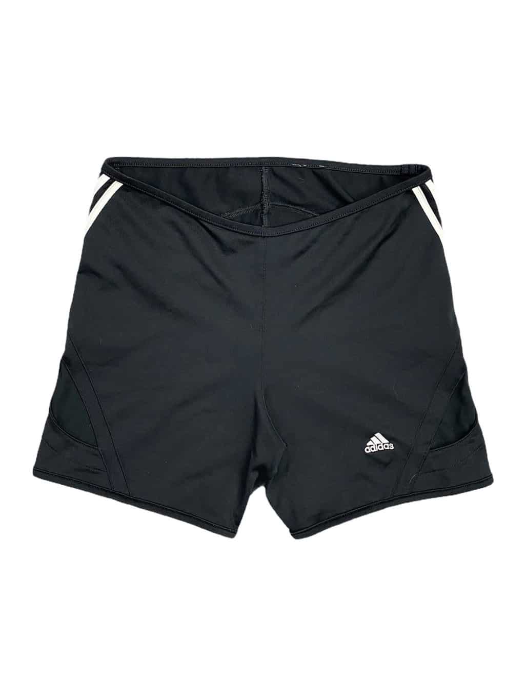 Women's Adidas Booty Shorts in Black with White - XS/S