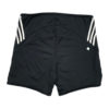 Women's Adidas Booty Shorts in Black with White Three Stripes Sporty Sportswear Hot Pants Lycra - Women's Size XS / S