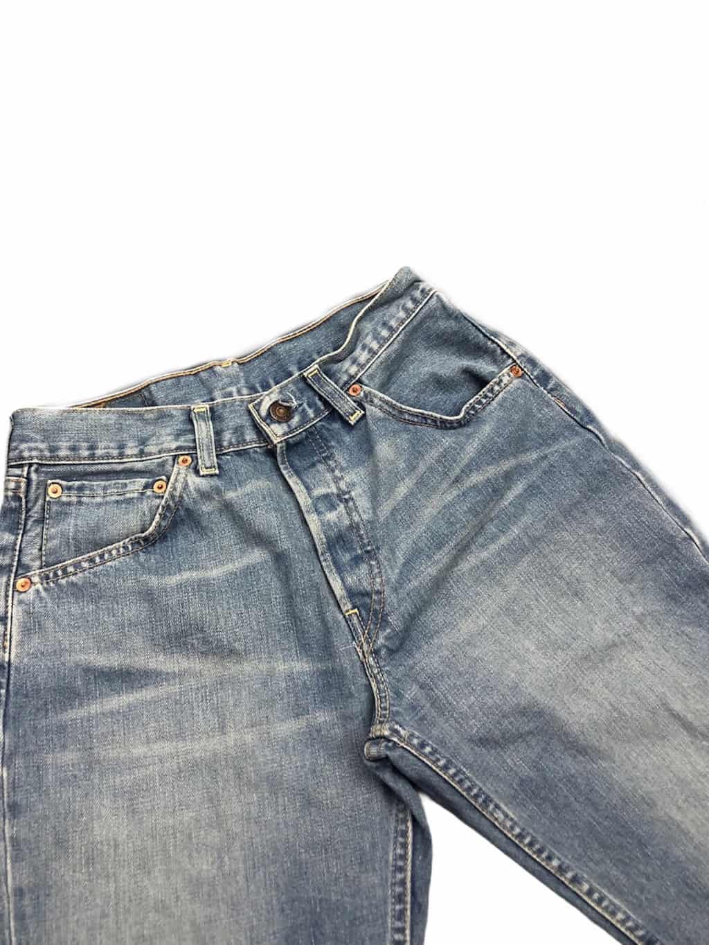 Vintage 90s Levis 535 straight leg jeans in light / mid-blue - W28 x   - St Cyr Vintage